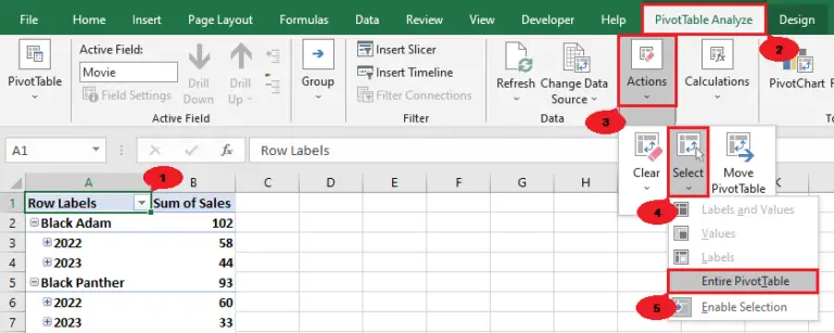 How to Copy a Pivot Table in Excel Smoothly