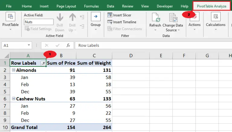 How To Create A Chart From A Pivot Table In Excel