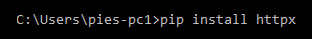 pip install httpx