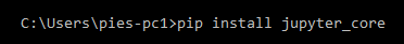 pip install jupyter_core