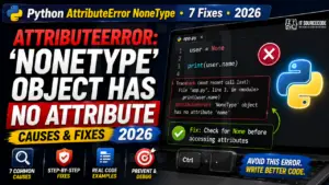 Fix NoneType Object has no Attribute (2026 NoneType)