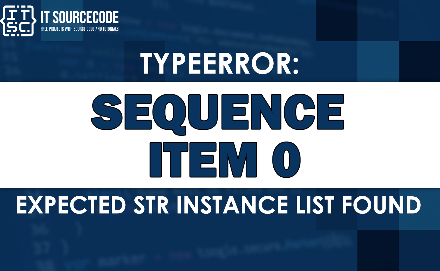 Typeerror sequence item 0 expected str instance list found