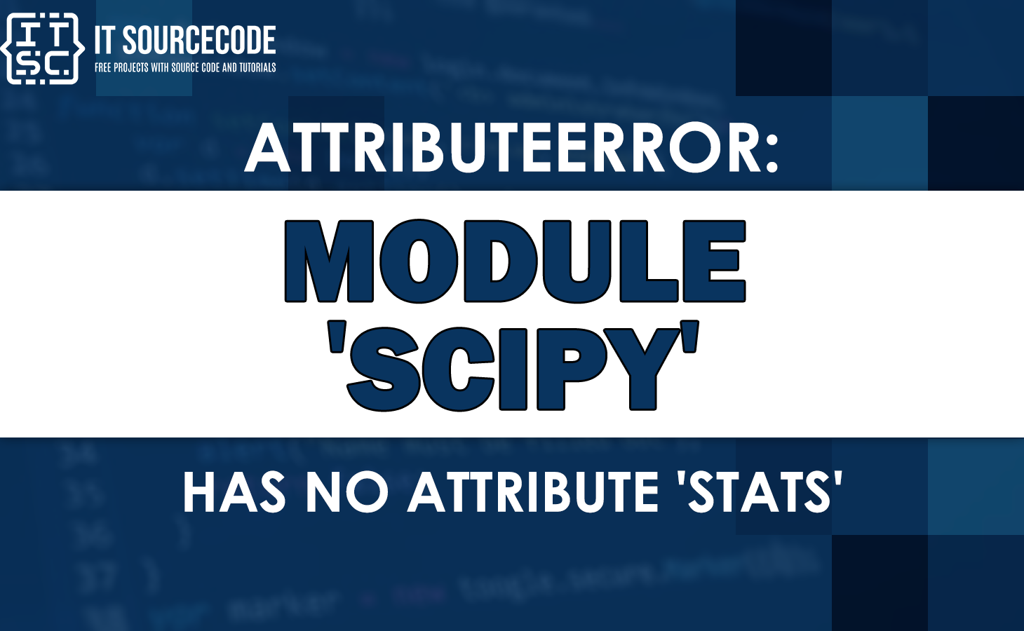 Attributeerror: module scipy has no attribute stats