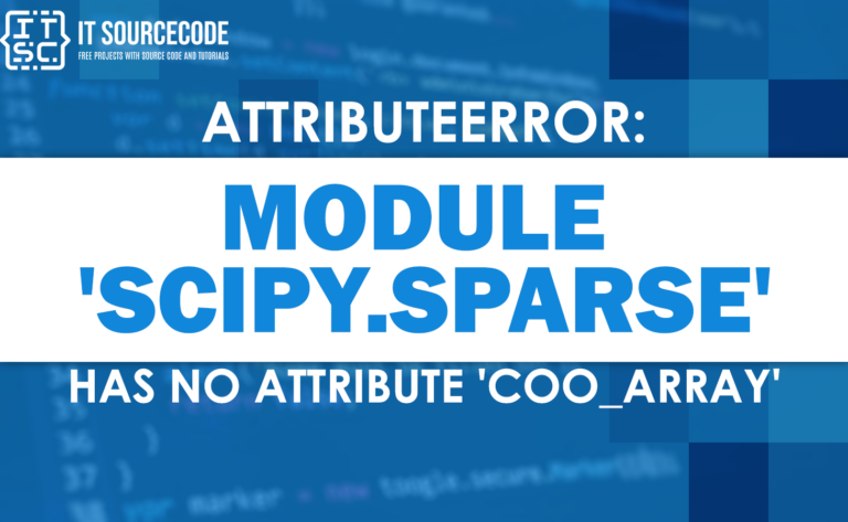 attributeerror module scipy.sparse has no attribute coo_array