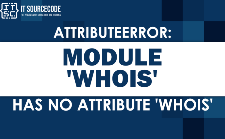 attributeerror module 'whois' has no attribute 'whois'