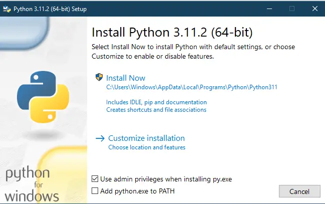 install new python version