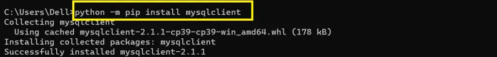 install python mysqlclient Modulenotfounderror no module named 'configparser'