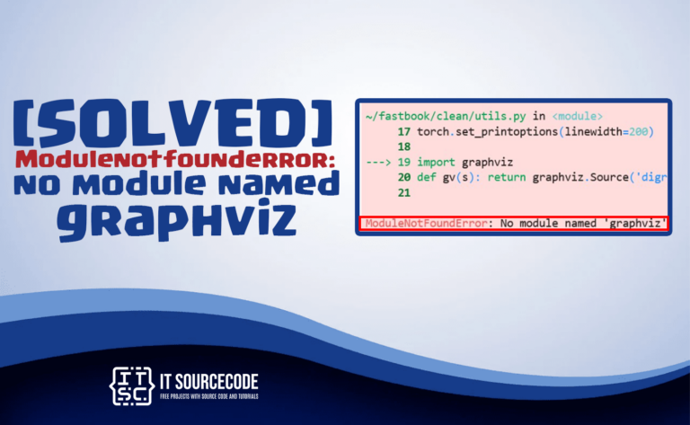 Modulenotfounderror: no module named 'graphviz' [SOLVED]