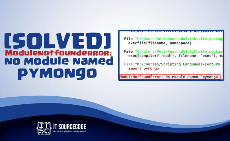 Modulenotfounderror no module named pymongo [SOLVED]