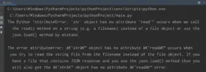 Fix Str() Object has no Attribute Read Solved (2026 Python)