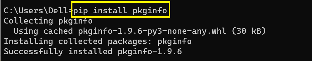 pip install pkginfo Attributeerror Module 'pkginfo.distribution' has no attribute 'must_decode'