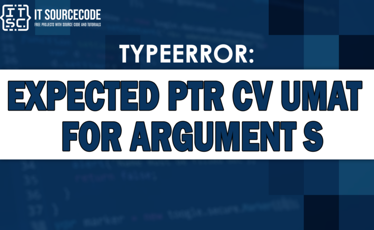 typeerror expected ptr cv umat for argument s