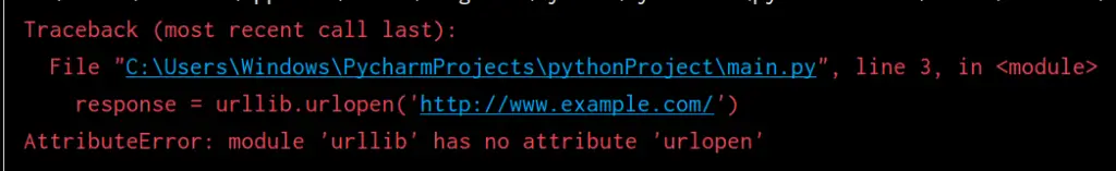 Attributeerror module urllib has no attribute urlopen errorAttributeerror module urllib has no attribute urlopen error