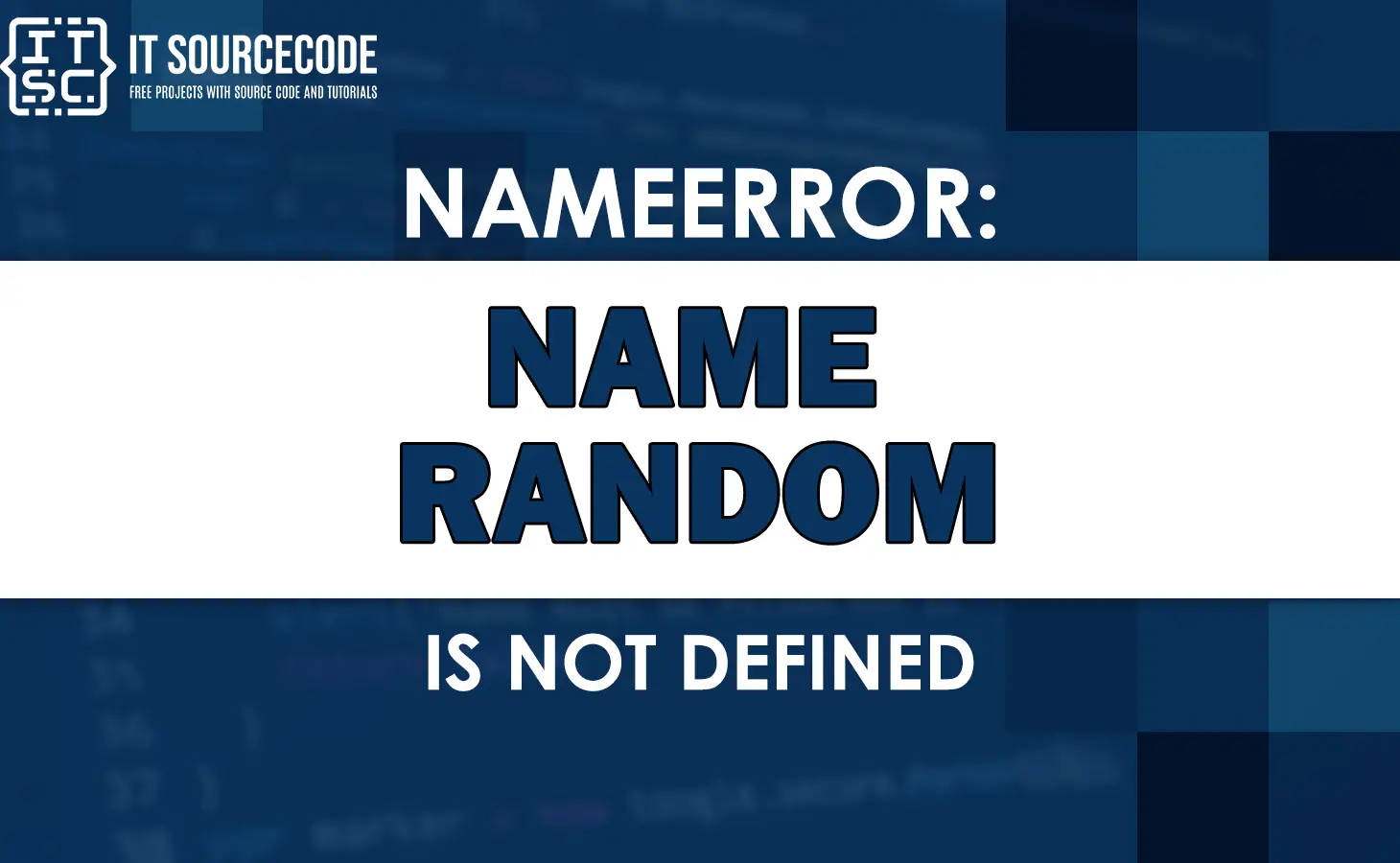 Nameerror: name random is not defined