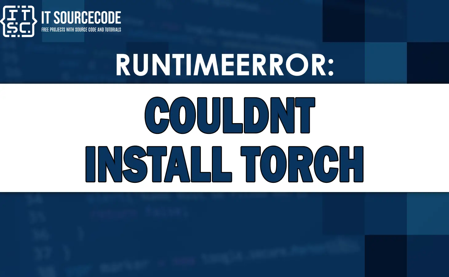 Runtimeerror couldnt install torch