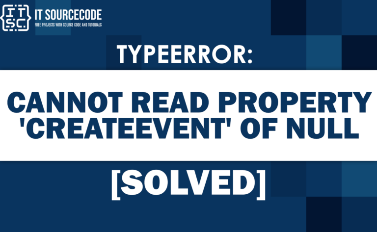 Typeerror cannot read property 'createevent' of null