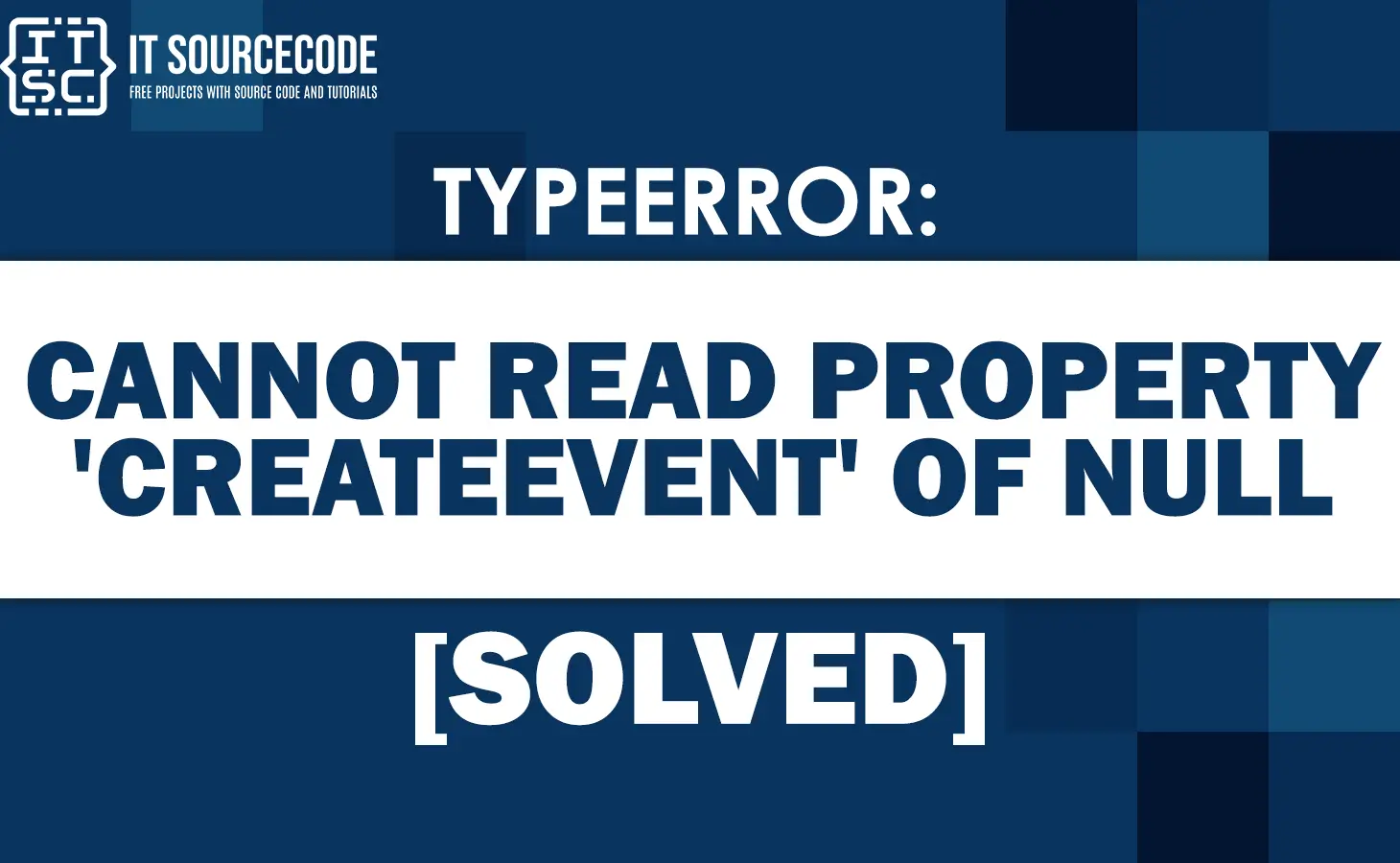 Typeerror cannot read property 'createevent' of null