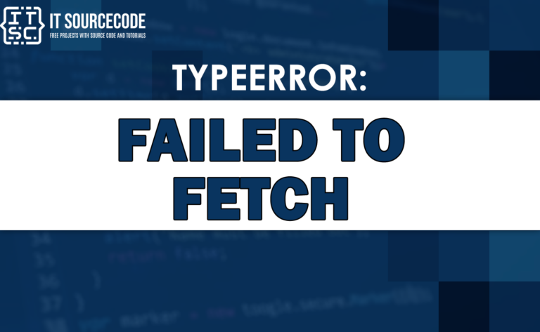 Typeerror failed to fetch