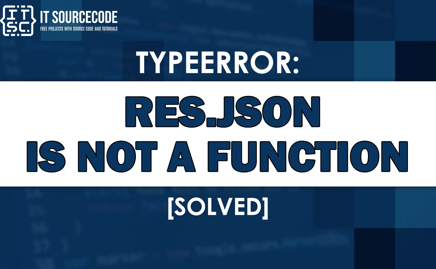 Typeerror: res.json is not a function