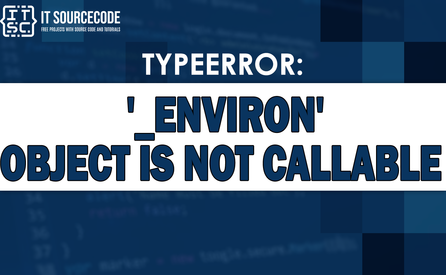 typeerror '_environ' object is not callable