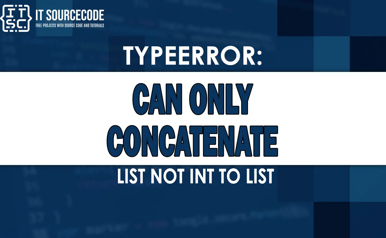 typeerror can only concatenate list not int to list