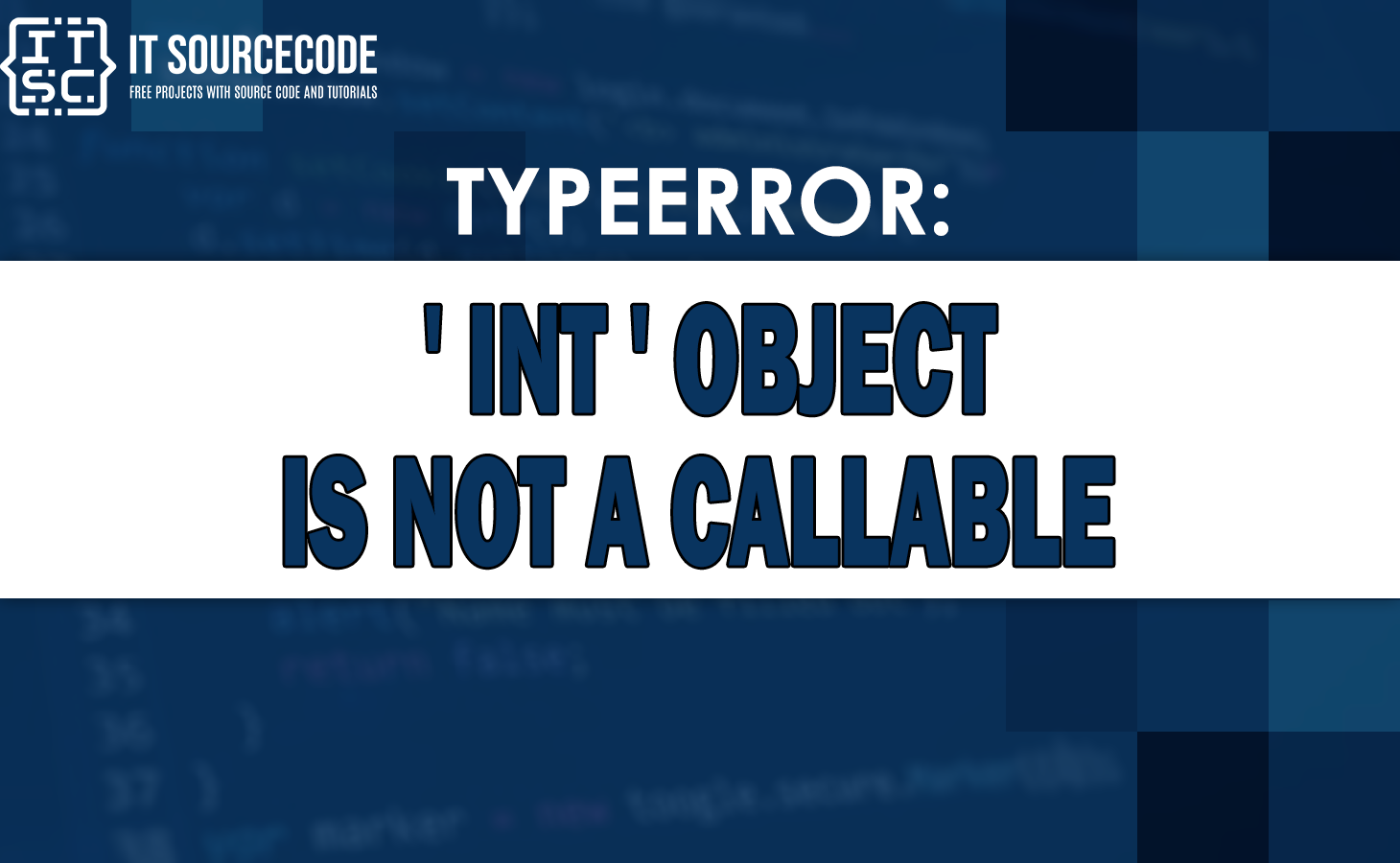 typeerror 'int' object is not callable