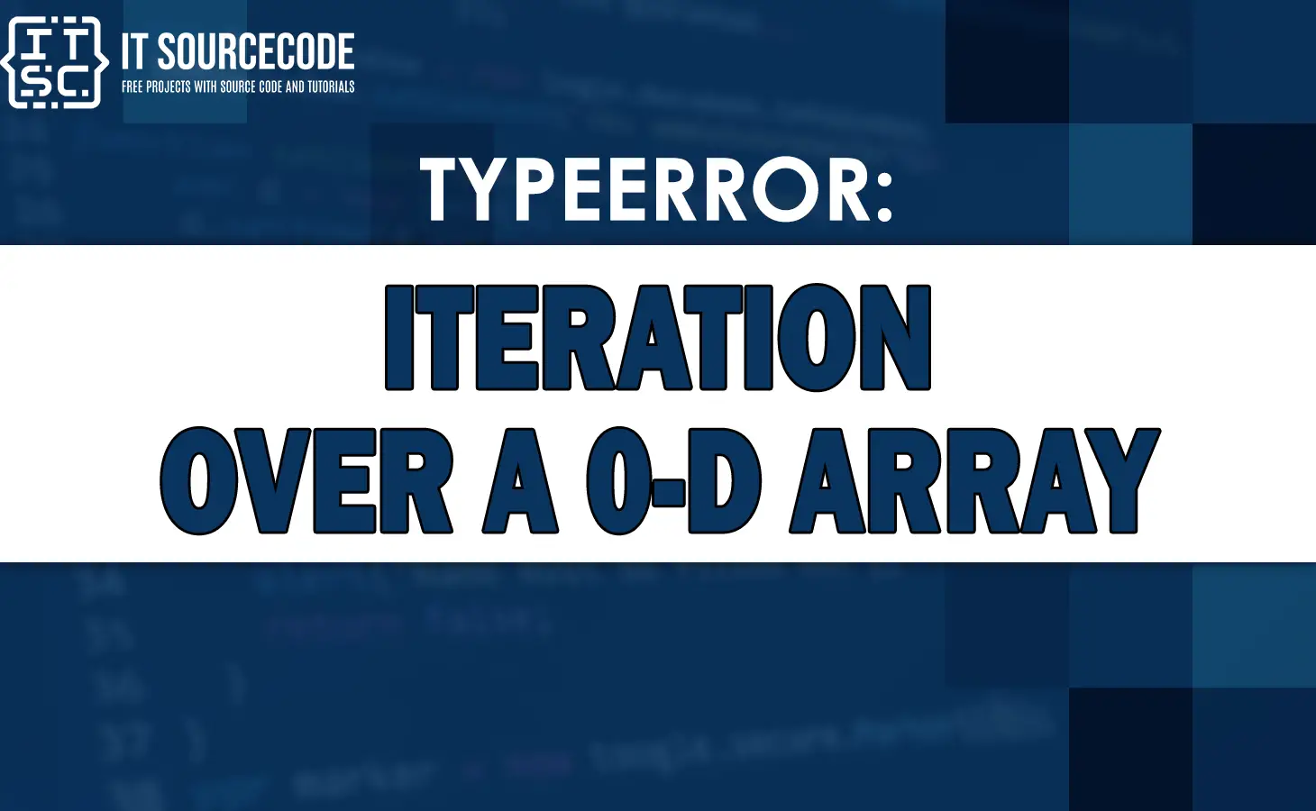 typeerror iteration over a 0-d array