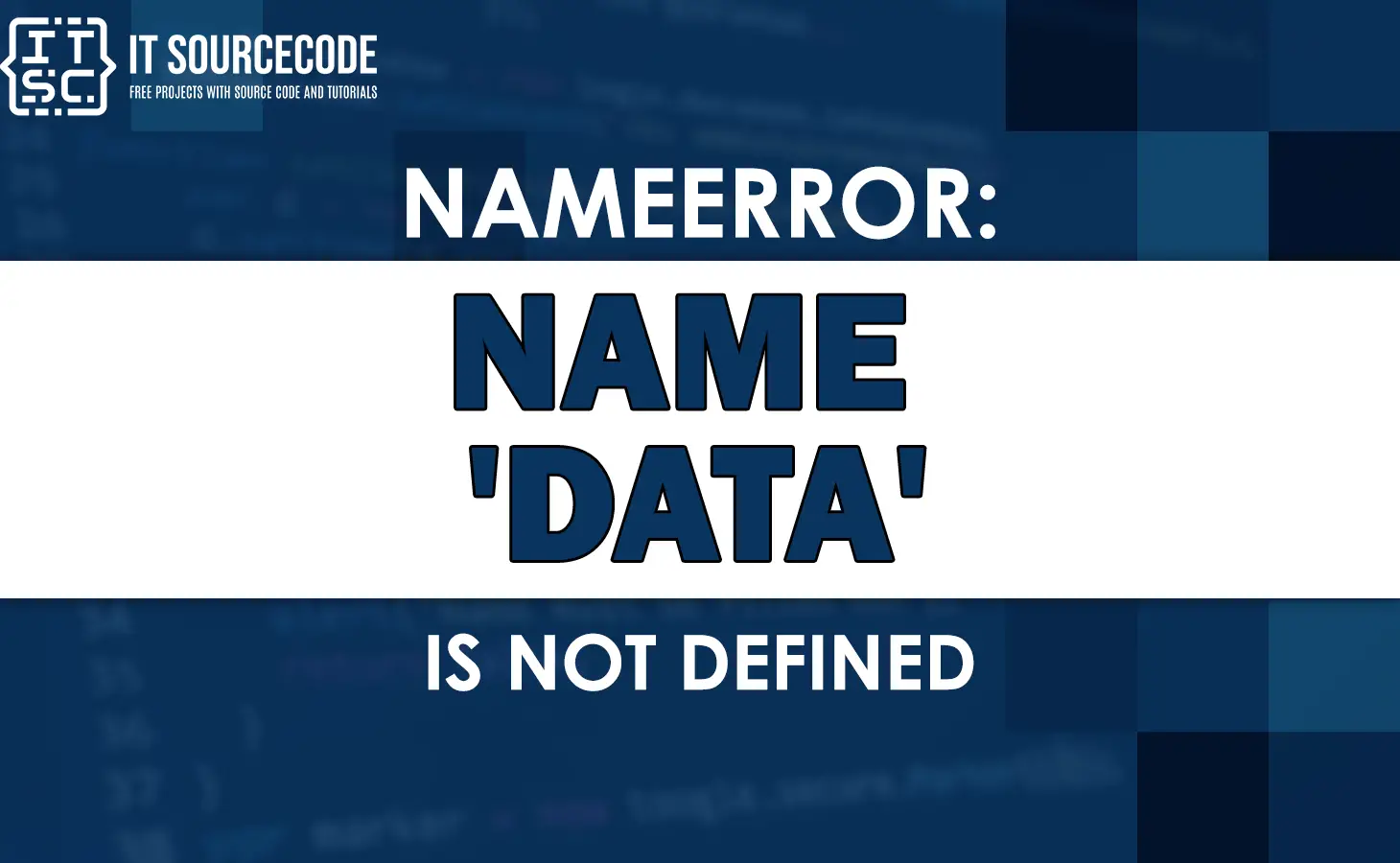 Nameerror name data is not defined