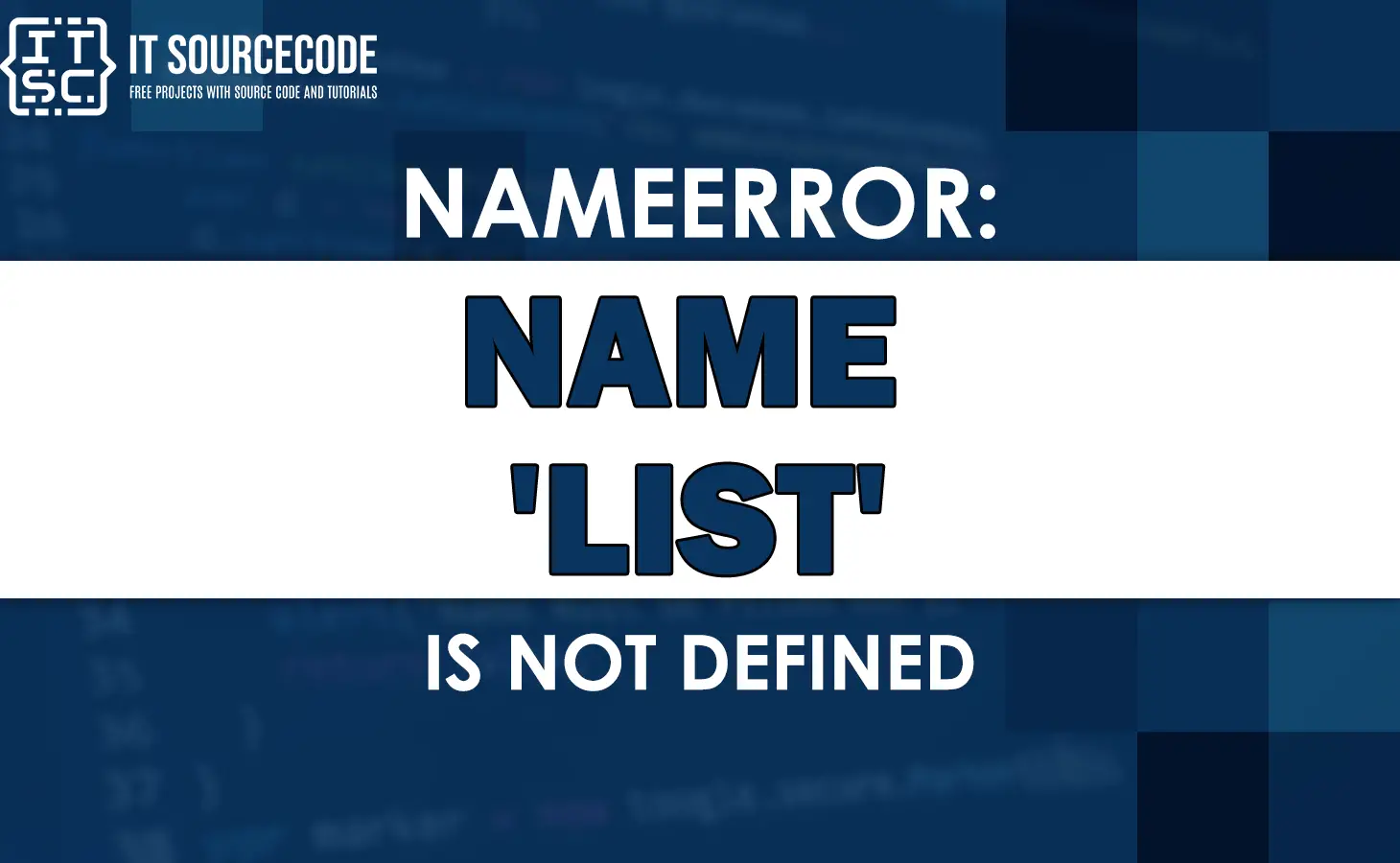 Nameerror: name 'list' is not defined