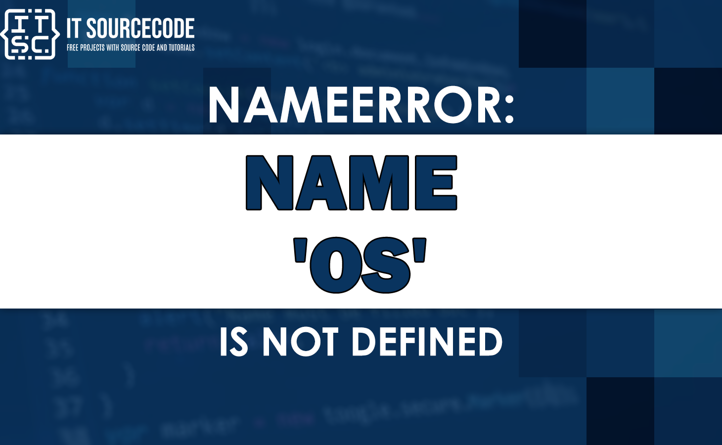 Nameerror: name os is not defined