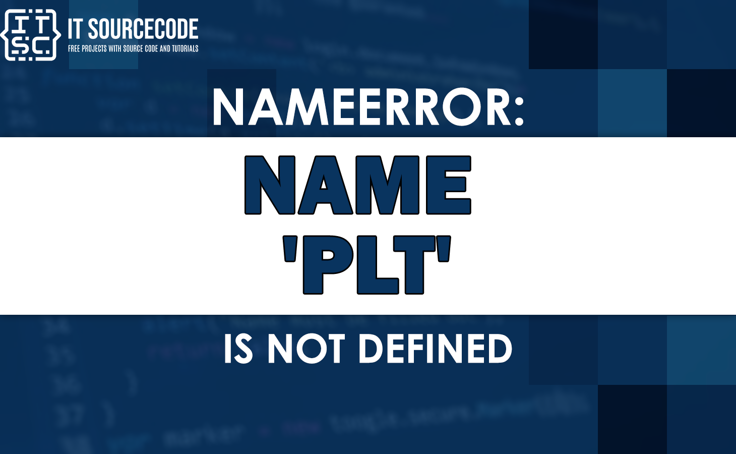 Nameerror name 'plt' is not defined