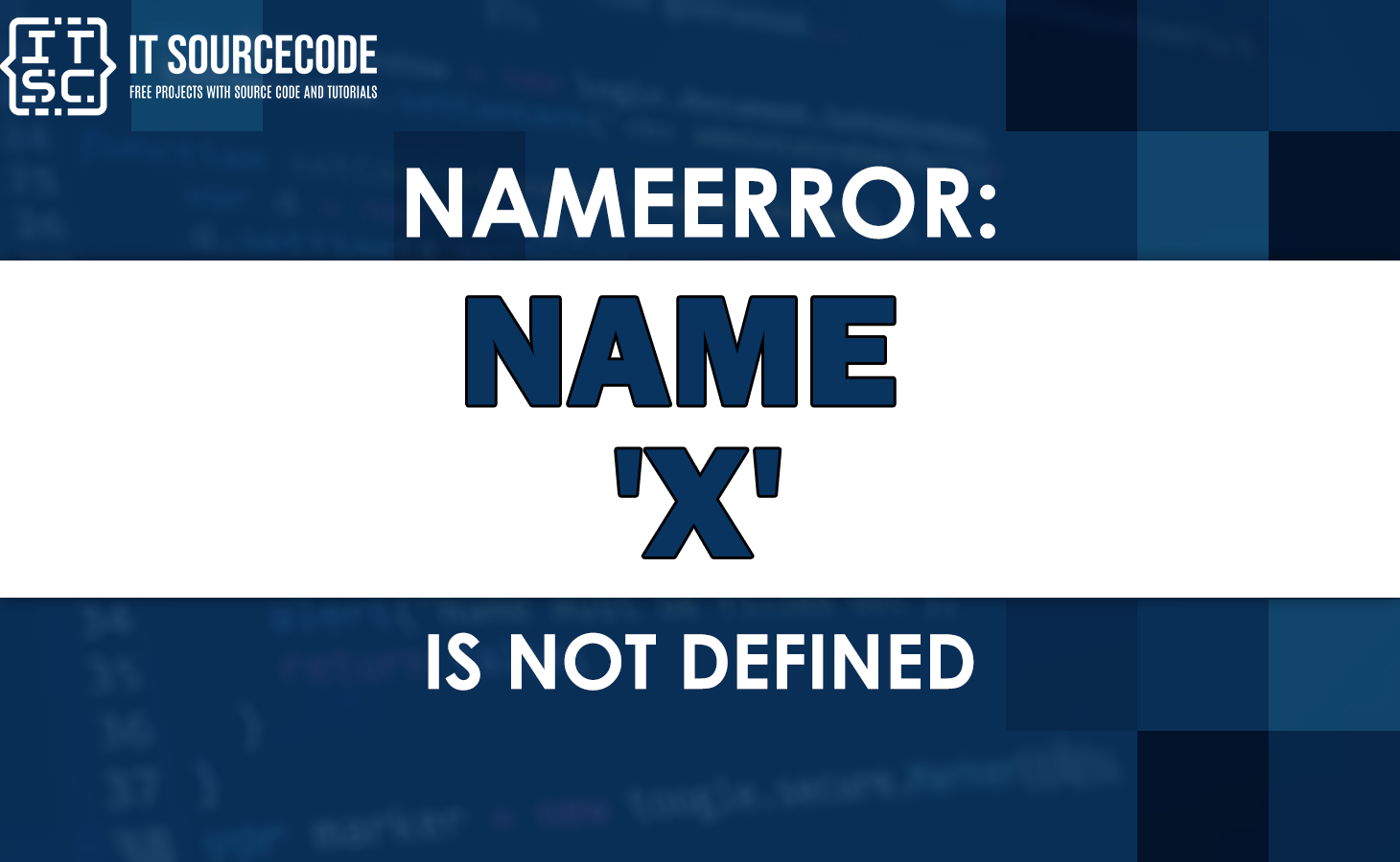 Nameerror name 'x' is not defined