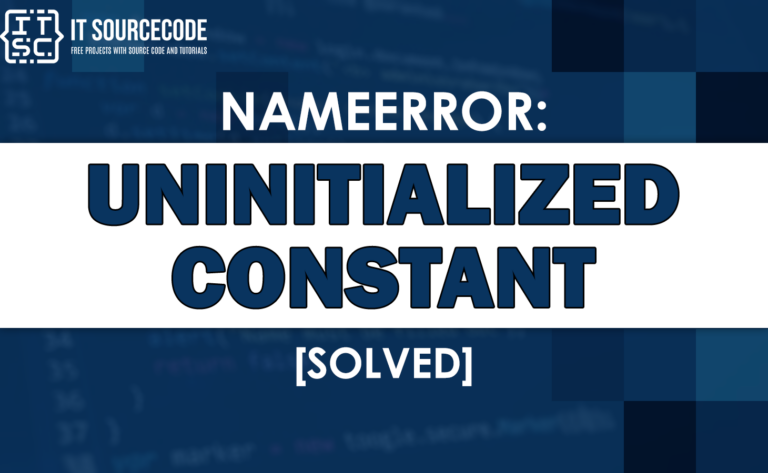 Nameerror uninitialized constant