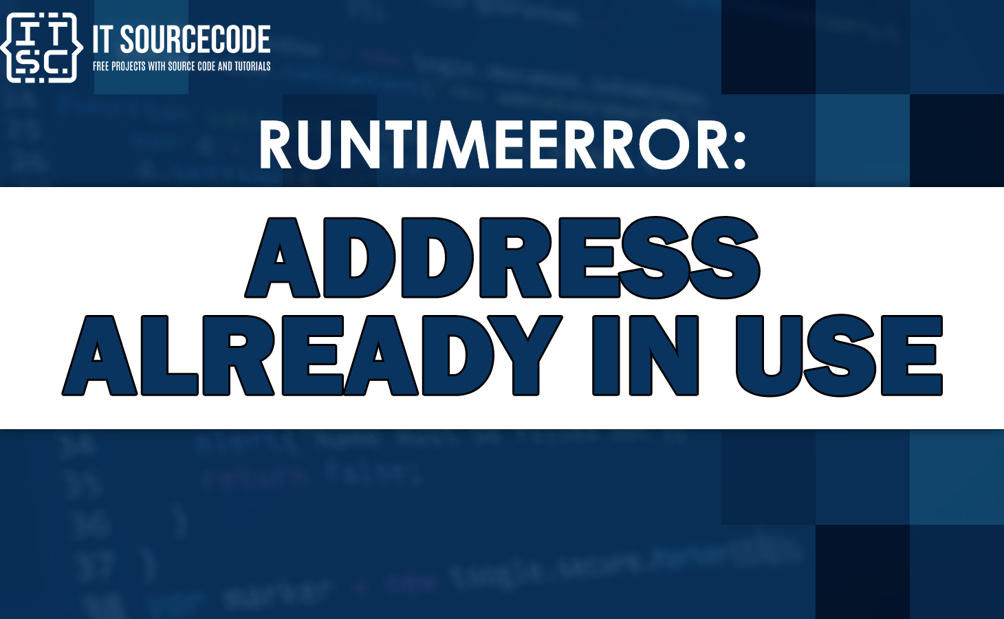 Runtimeerror address already in use
