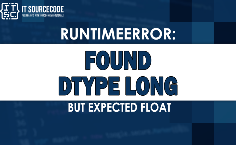 Runtimeerror found dtype long but expected float