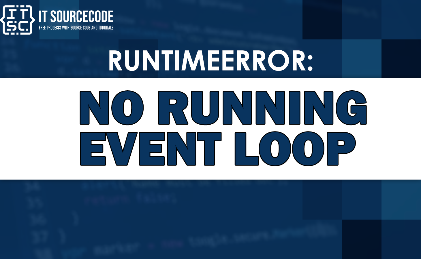 Runtimeerror no running event loop