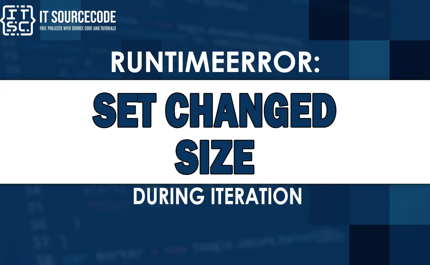 Runtimeerror set changed size during iteration
