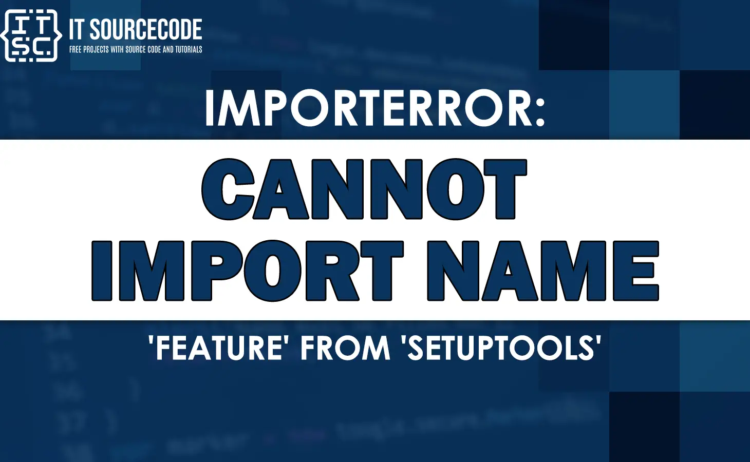 importerror cannot import name 'feature' from 'setuptools'