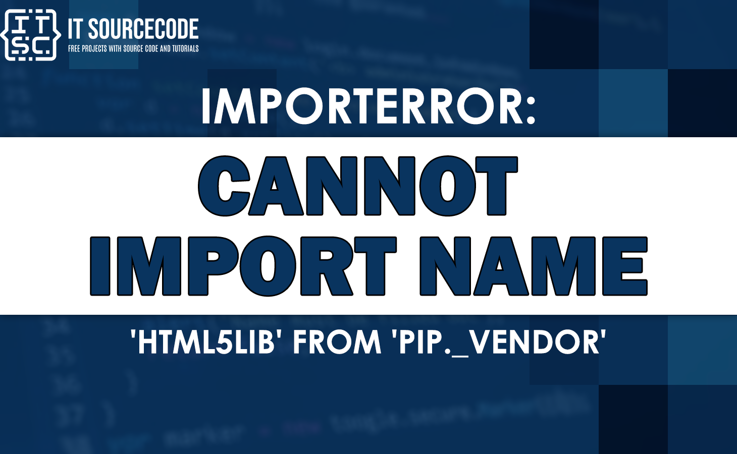importerror cannot import name 'html5lib' from 'pip._vendor'