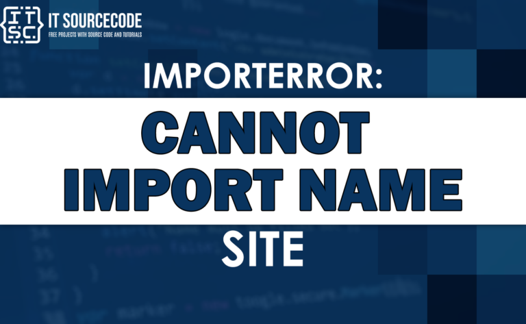 importerror no module named site