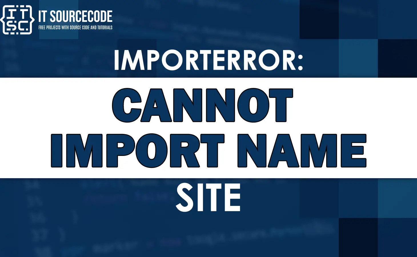 importerror no module named site