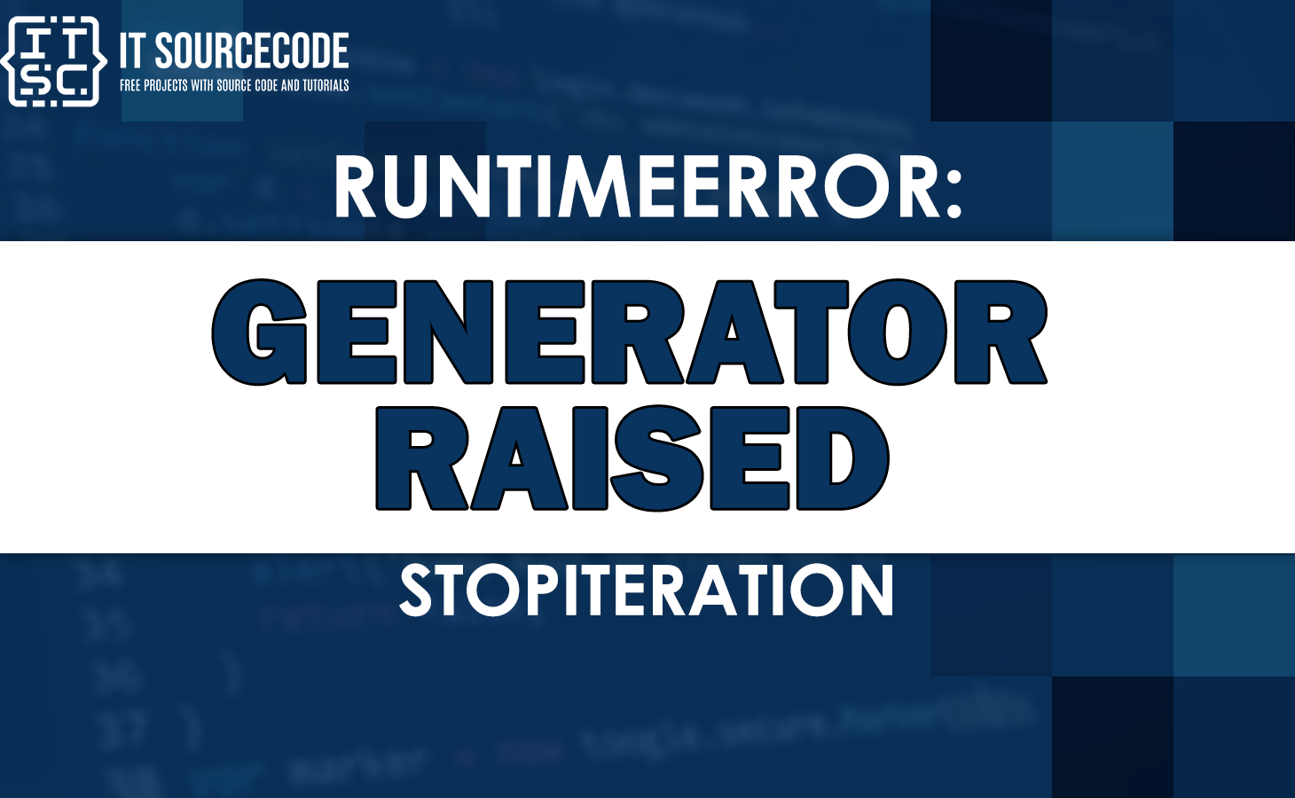 runtimeerror generator raised stopiteration