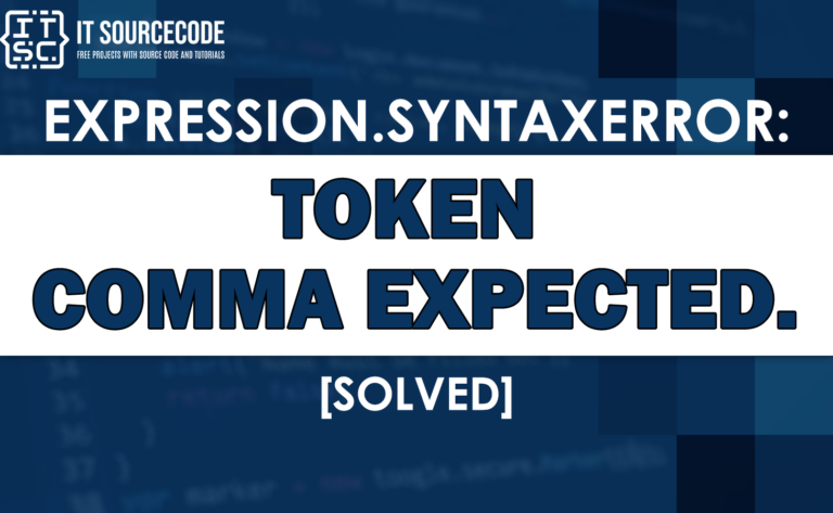 Expression.syntaxerror: token comma expected. F10303