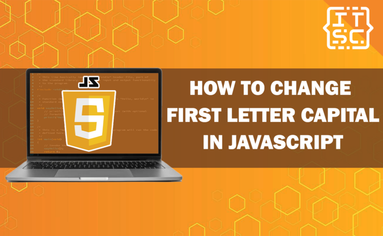 How to change first letter capital in JavaScript