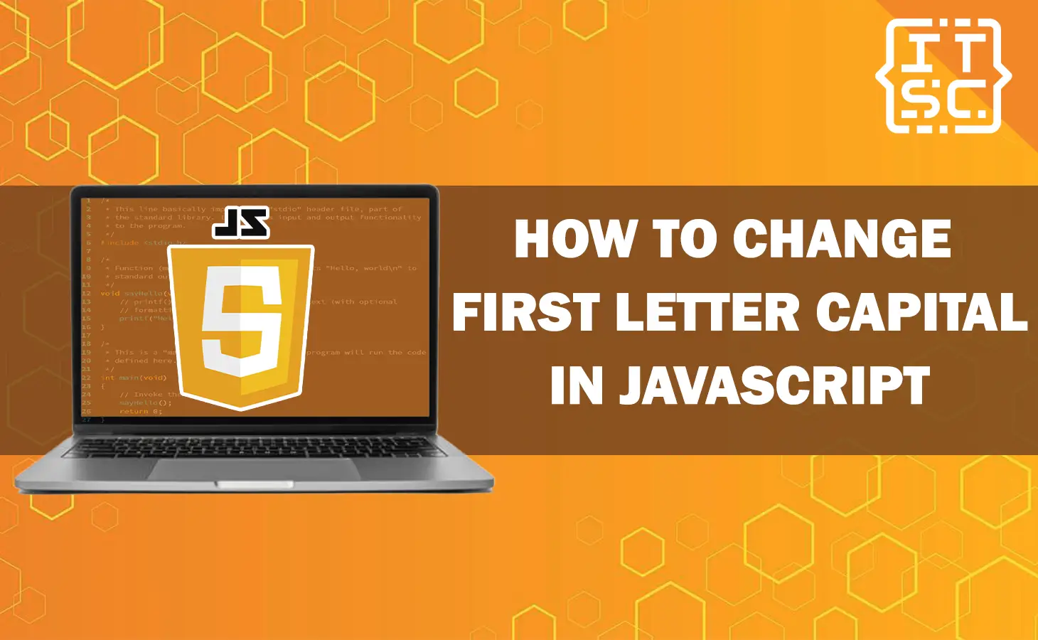 How to change first letter capital in JavaScript