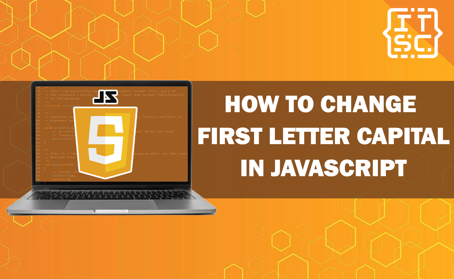 How To Change First Letter Capital In JavaScript 