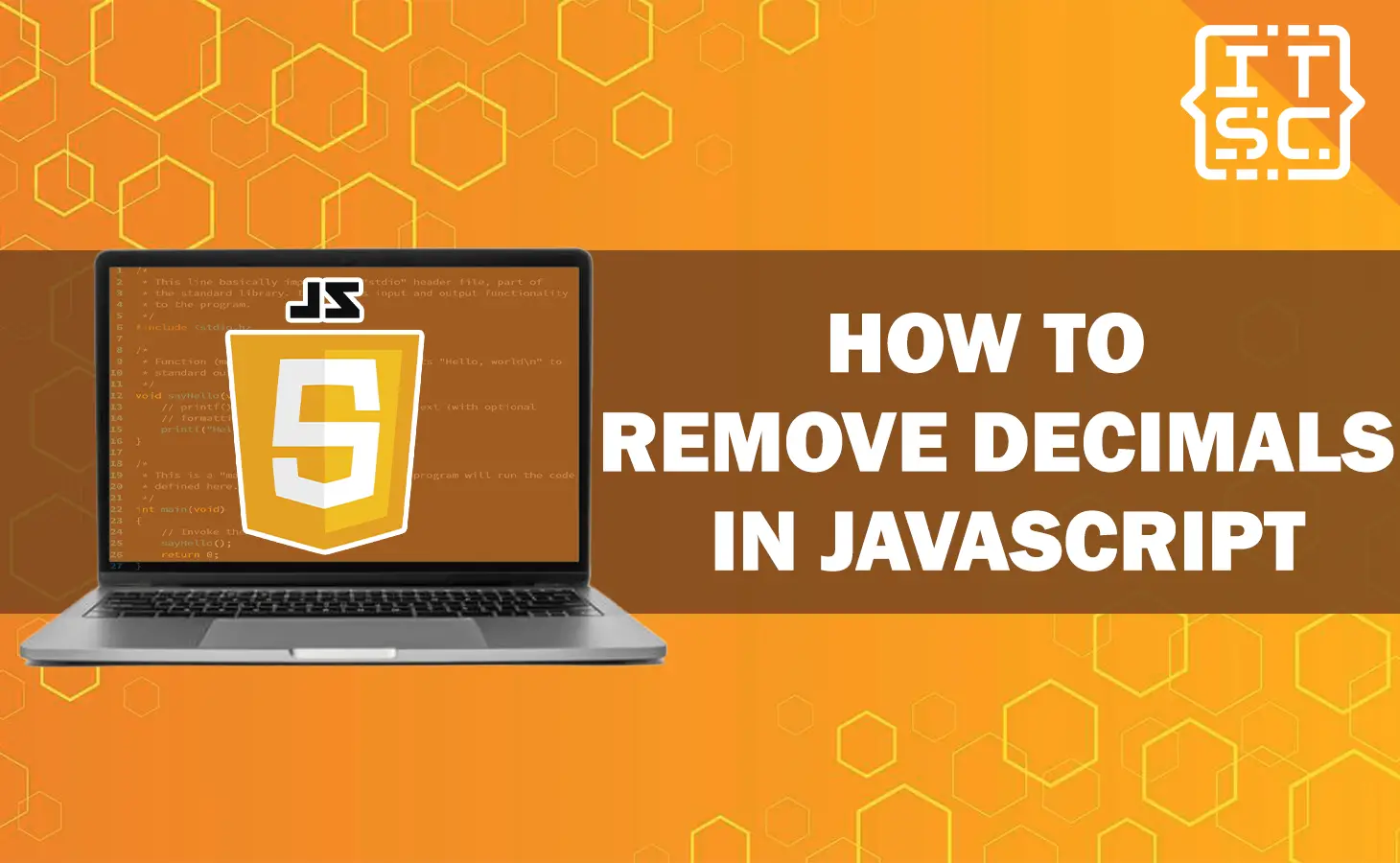 How to remove decimals in JavaScript