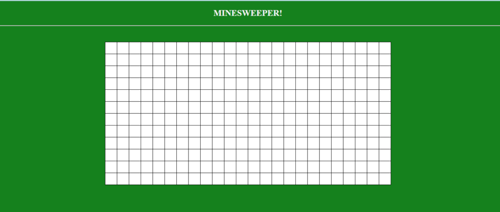 Minesweeper In javascript sample