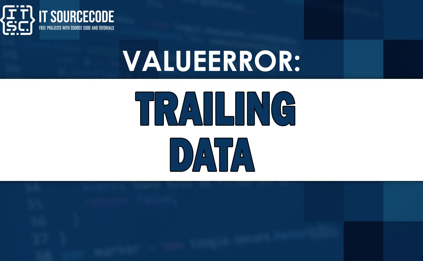 Valueerror trailing data