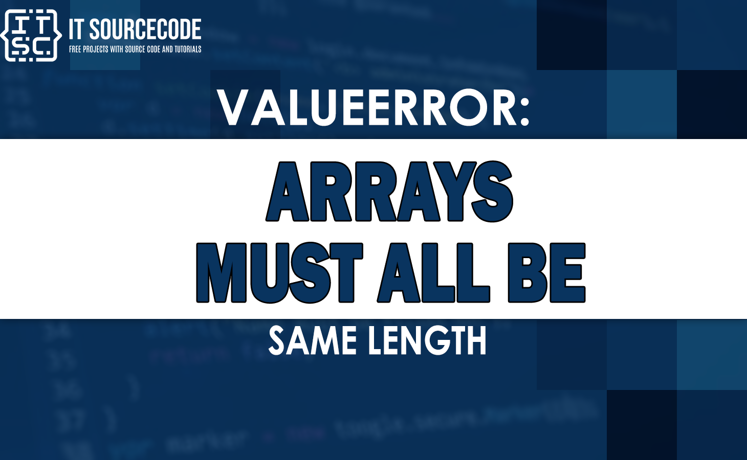 valueerror arrays must all be same length